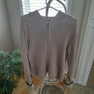 Tommy Hilfiger Women's Light Tan Cardigan  100% Cotton